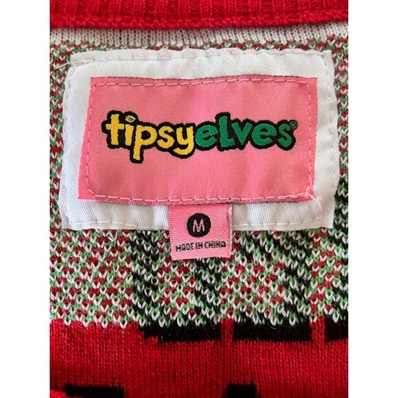 Tipsy Elves “You Miss, You Drink!” Target Game Christmas Sweater, Size M NWT - Picture 9 of 10